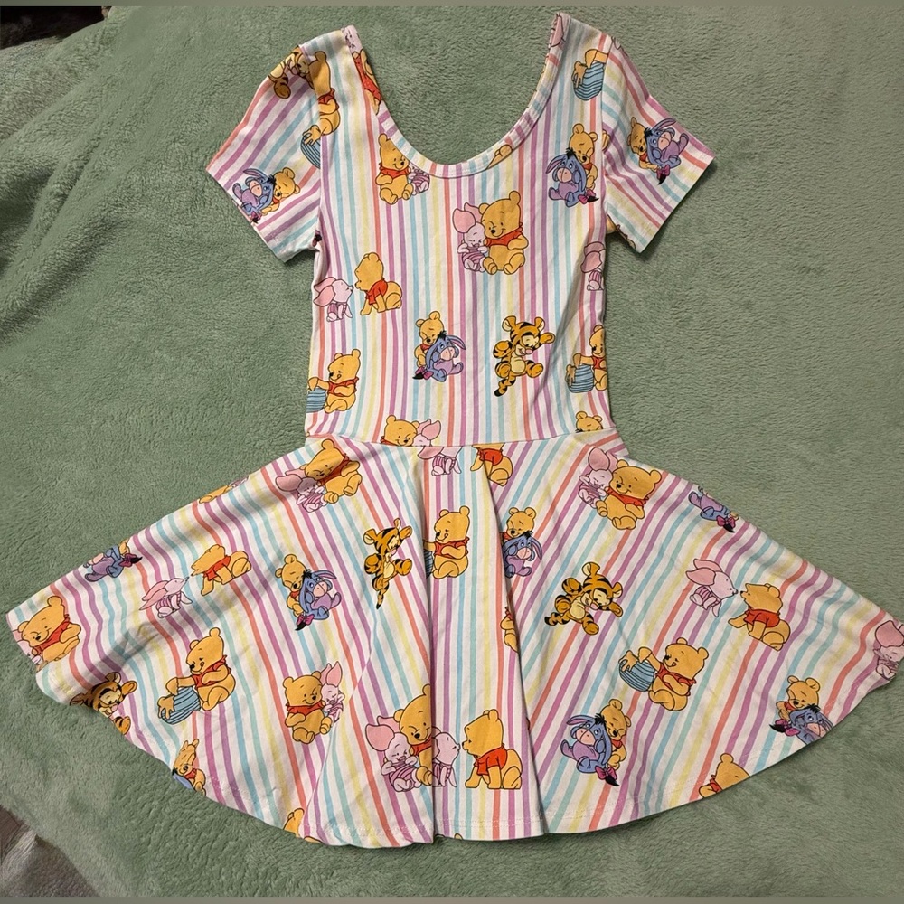 Wild Rich Kids Disney Winnie The Pooh Twirl Dress Size 11/12 GUC